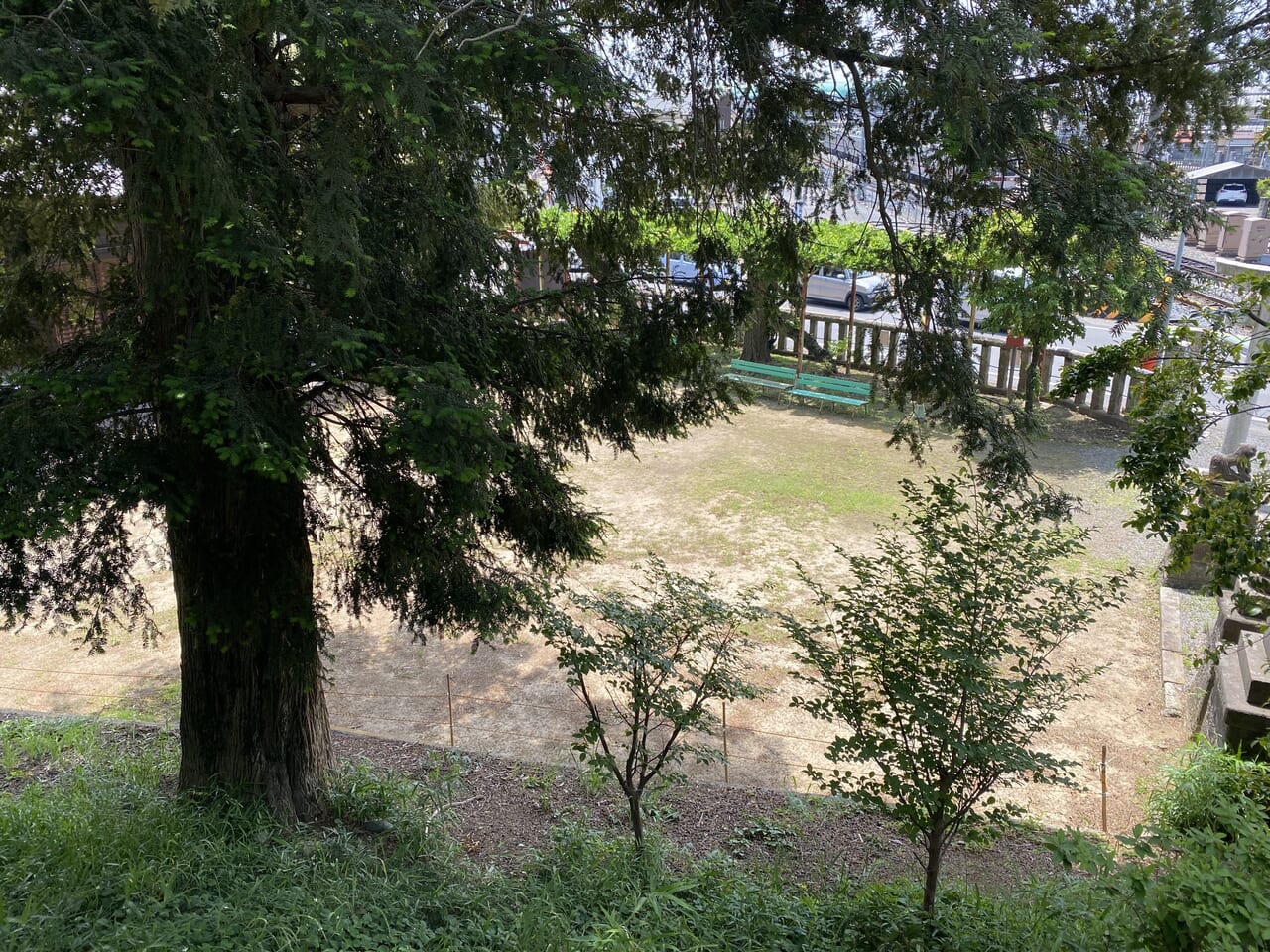 浅間神社本殿前からの眺め