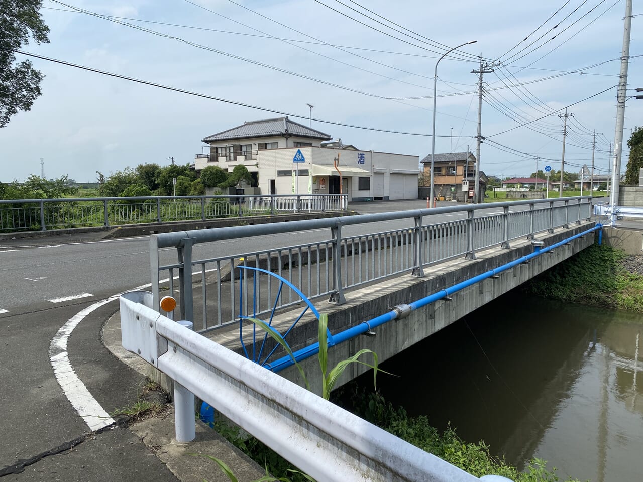 戸川地内の中川に架かっている現在の日本橋