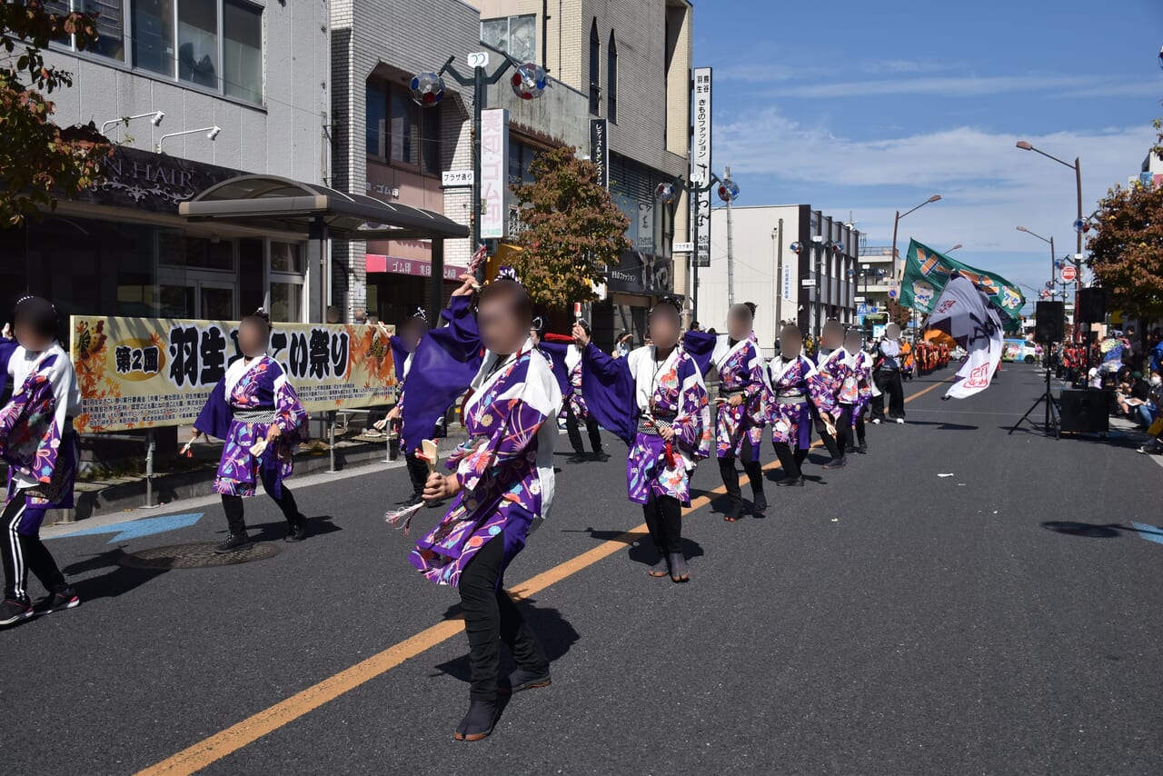 第2回羽生よさこい祭りの様子（踊り）