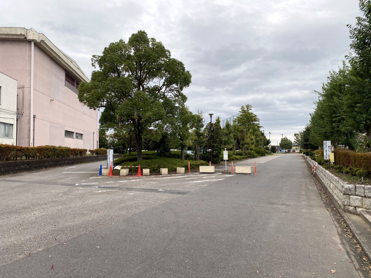 運動公園内駐車場