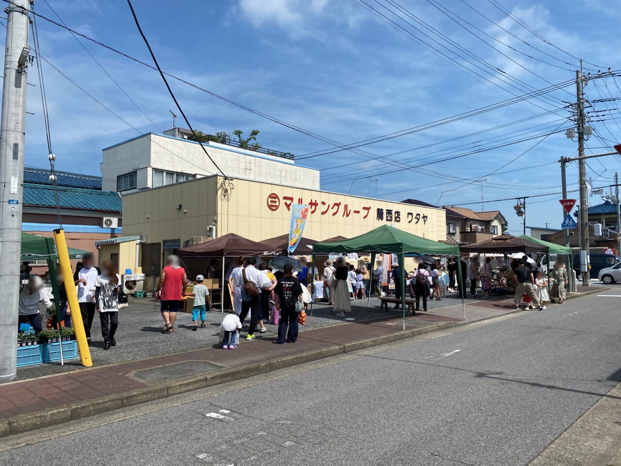 前回のきさい朝市の風景