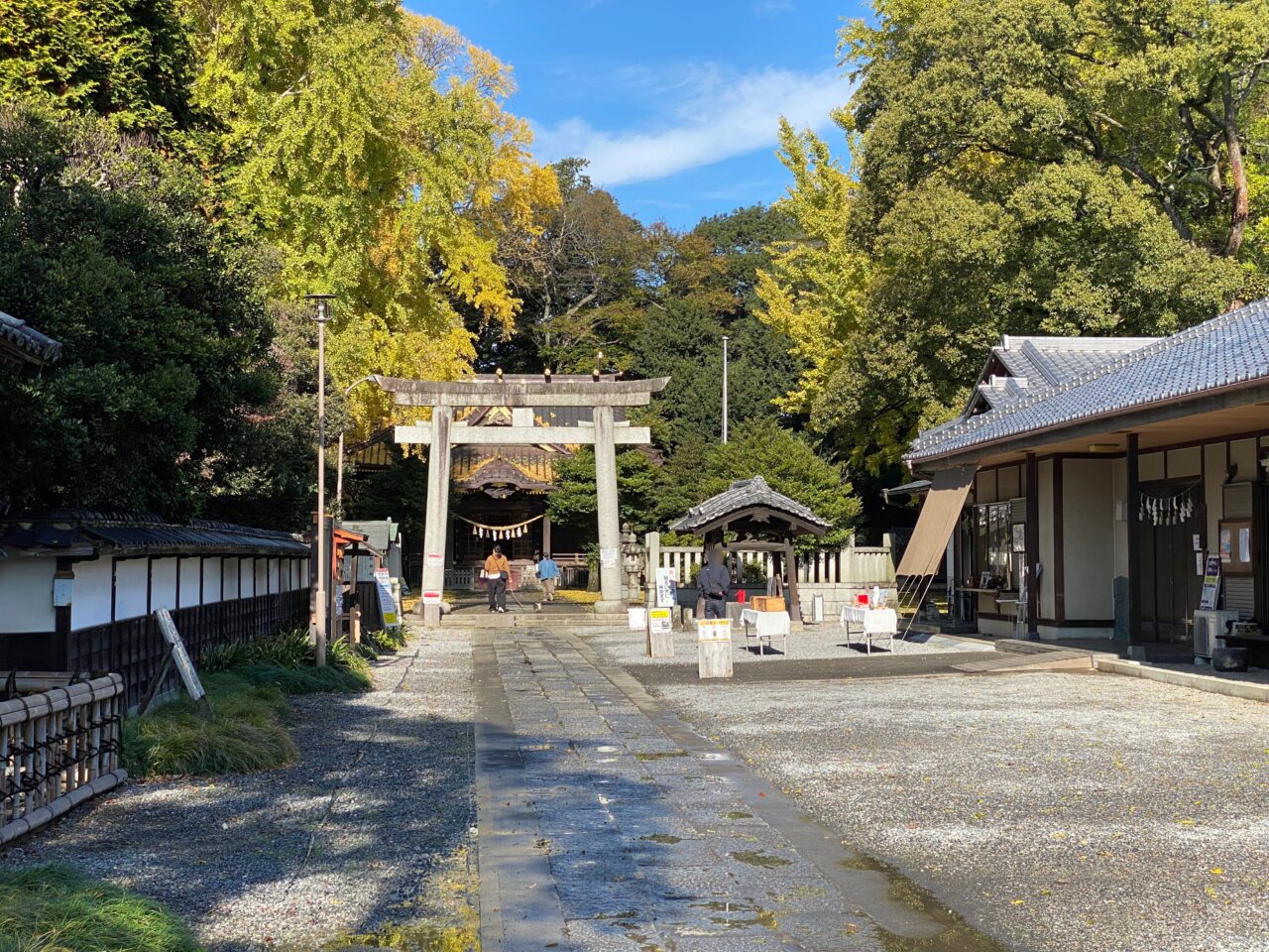 玉敷神社の参道