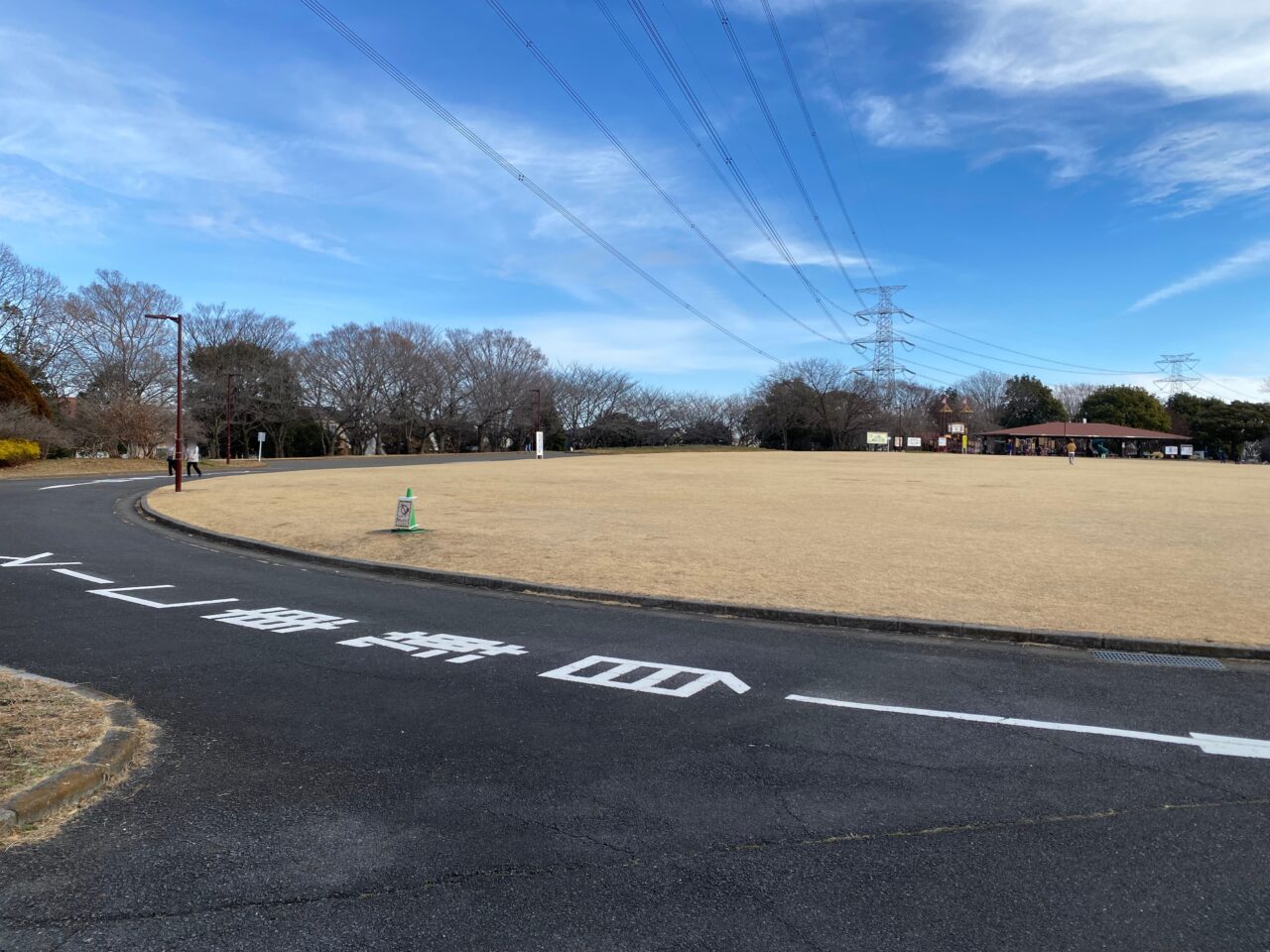 小学1/2年生の部コースの芝生広場