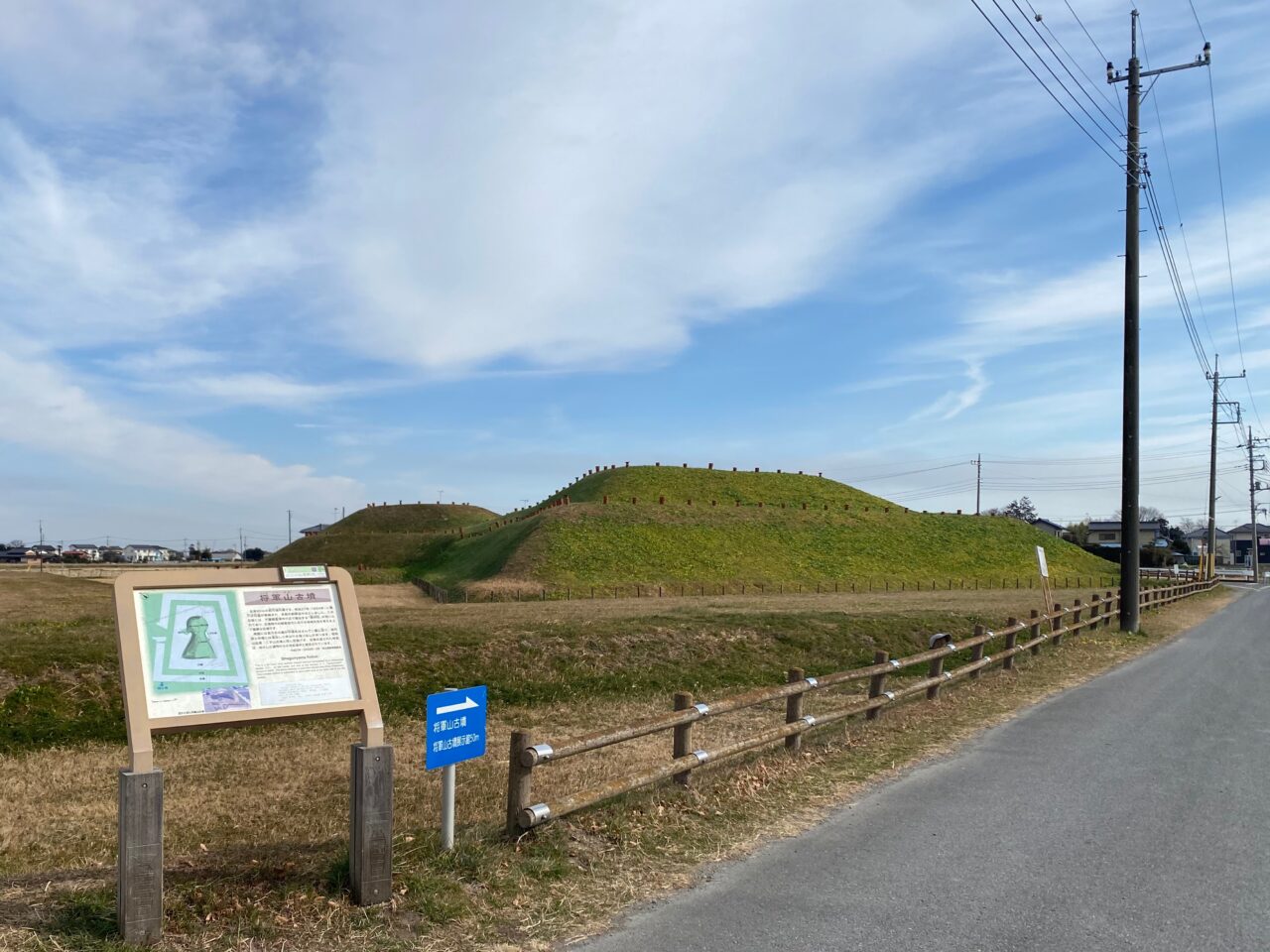 将軍山古墳全景