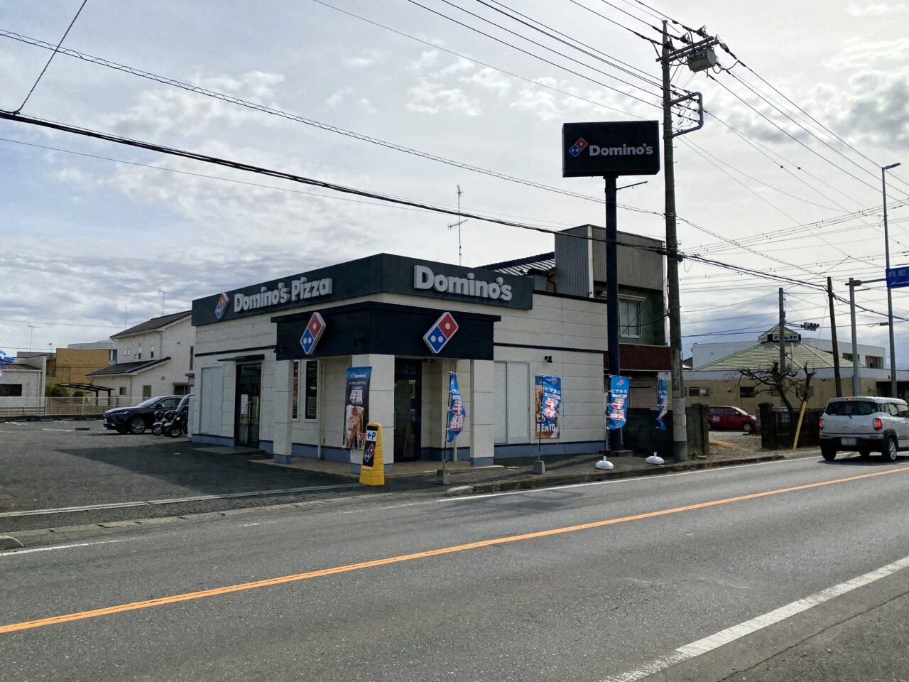 ドミノ・ピザ行田向町店と産業道路