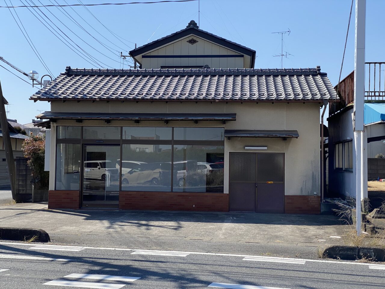 営業していた頃の面影がなくなっている餃子番長羽生支店の店舗