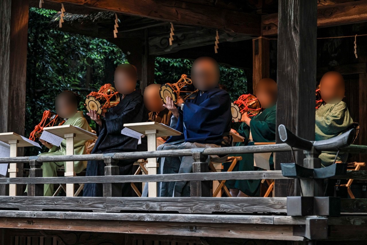 第1回玉敷神社奉納射会のひとコマ