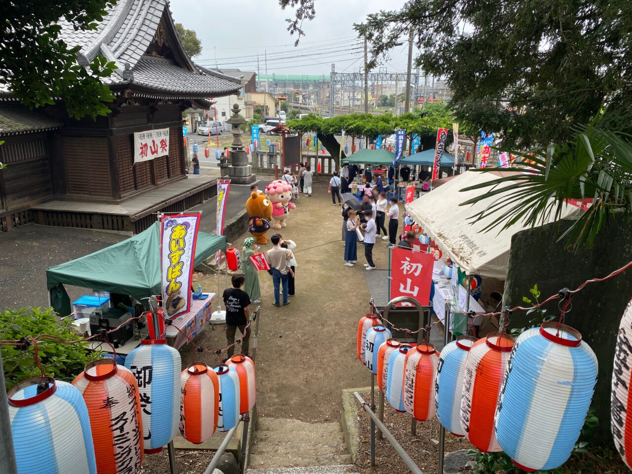 昨年の初山祭(境内)