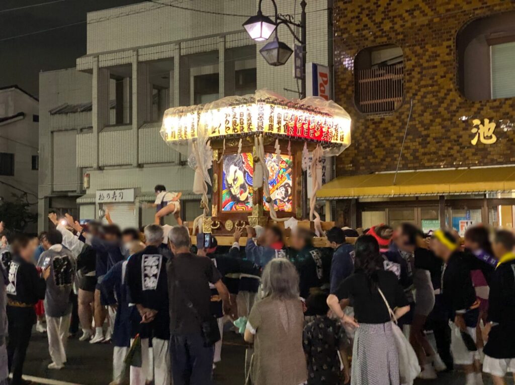 2024年の騎西夏祭り風景（神輿）