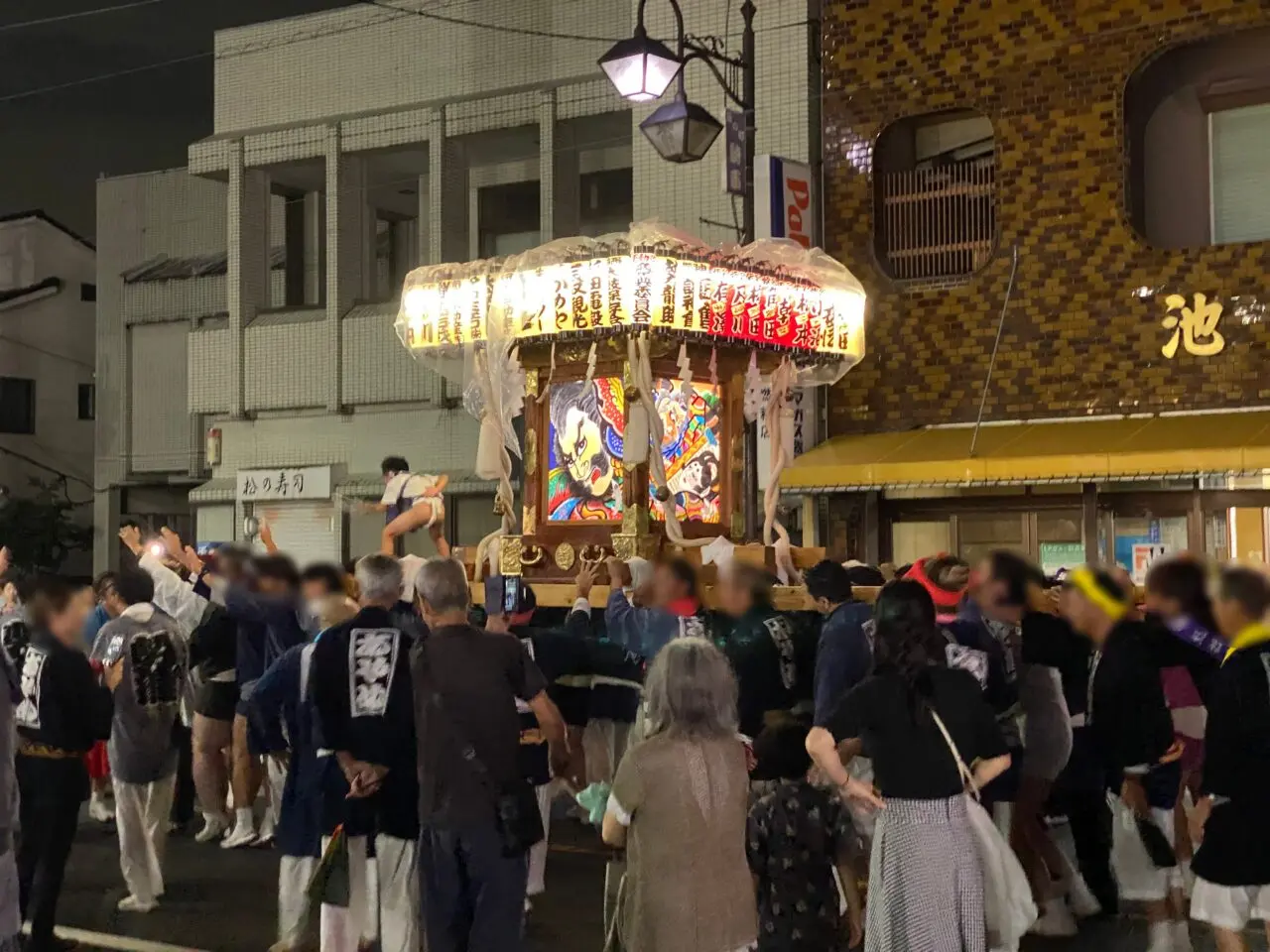 2024年の騎西夏祭り風景（神輿）