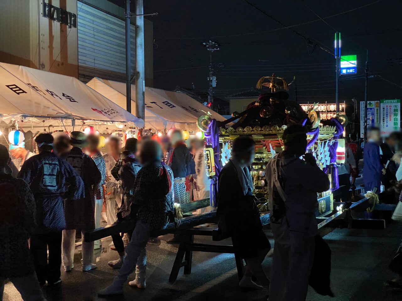 2024年の騎西夏祭り風景（3丁目）