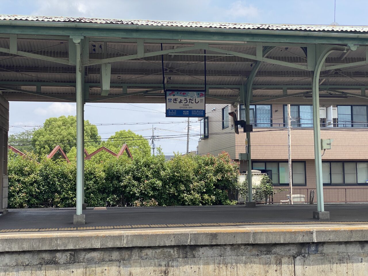 行田市駅のホーム