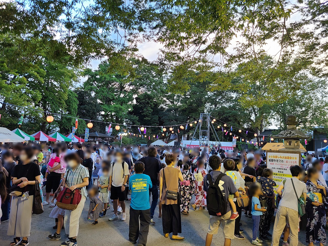 過去に開催したまちなか賑わいフェスティバルの会場風景
