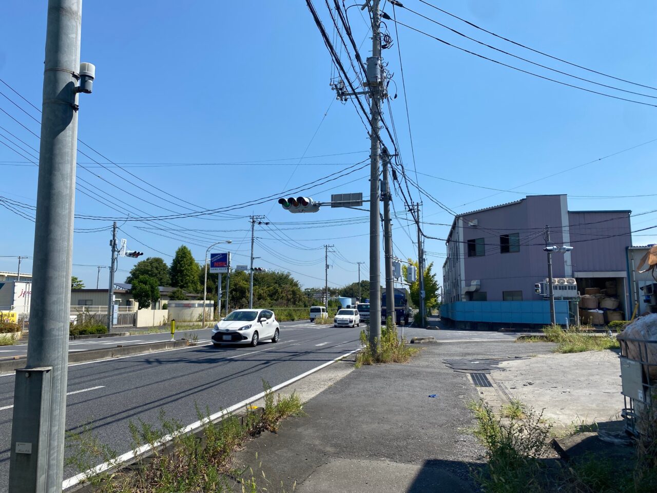大沼工業団地入口交差点