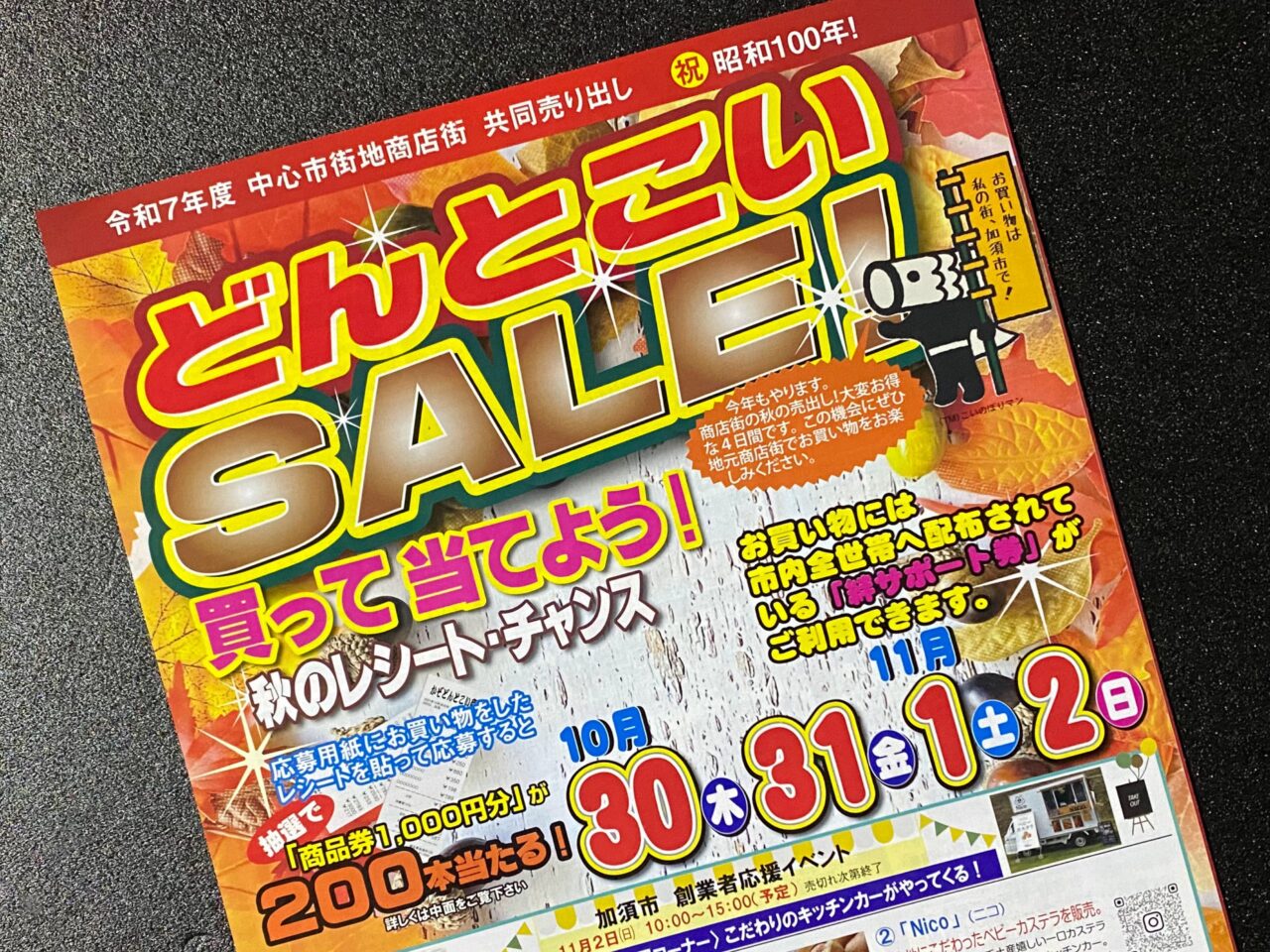 どんとこいSALEのチラシ