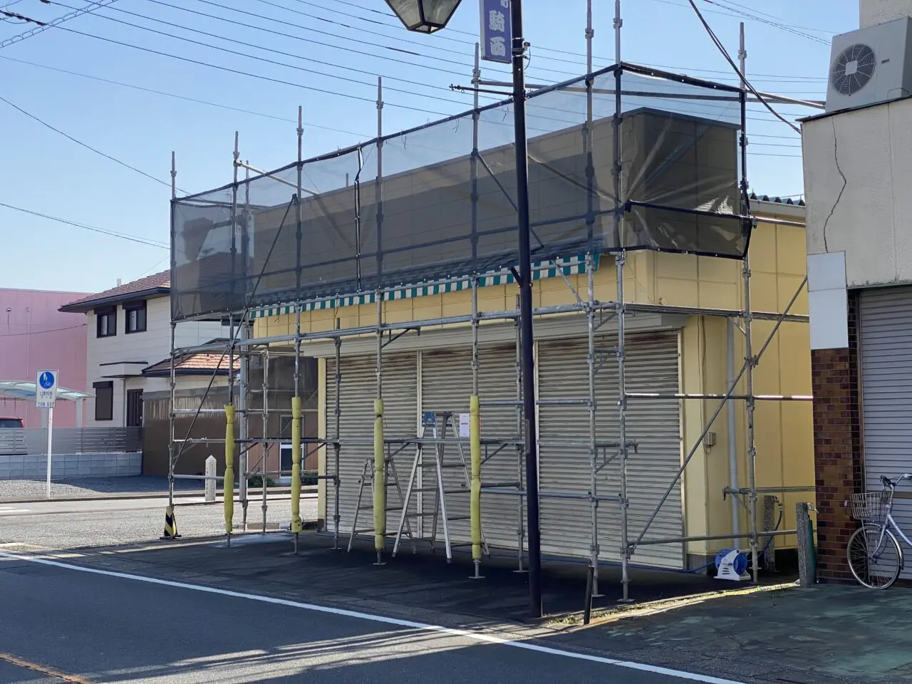 リニューアル工事中のわたや