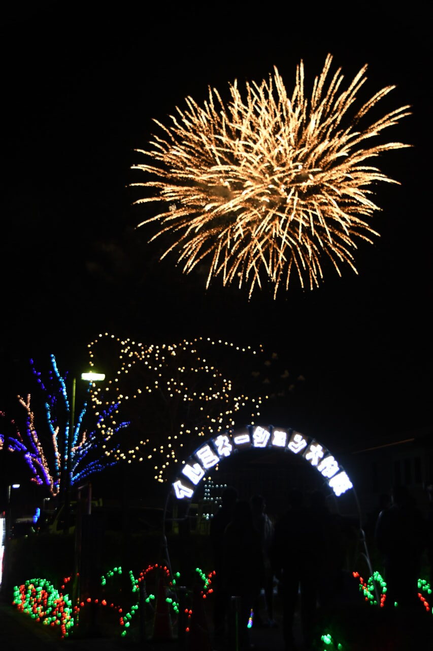 2024年の打上花火とイルミネーション