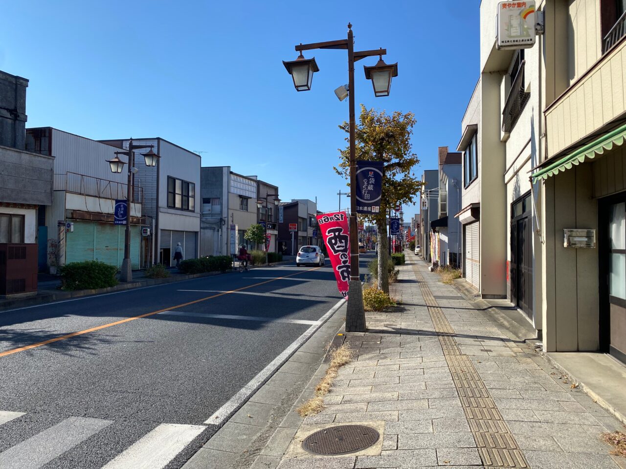 酉の市が開催される県道128号線
