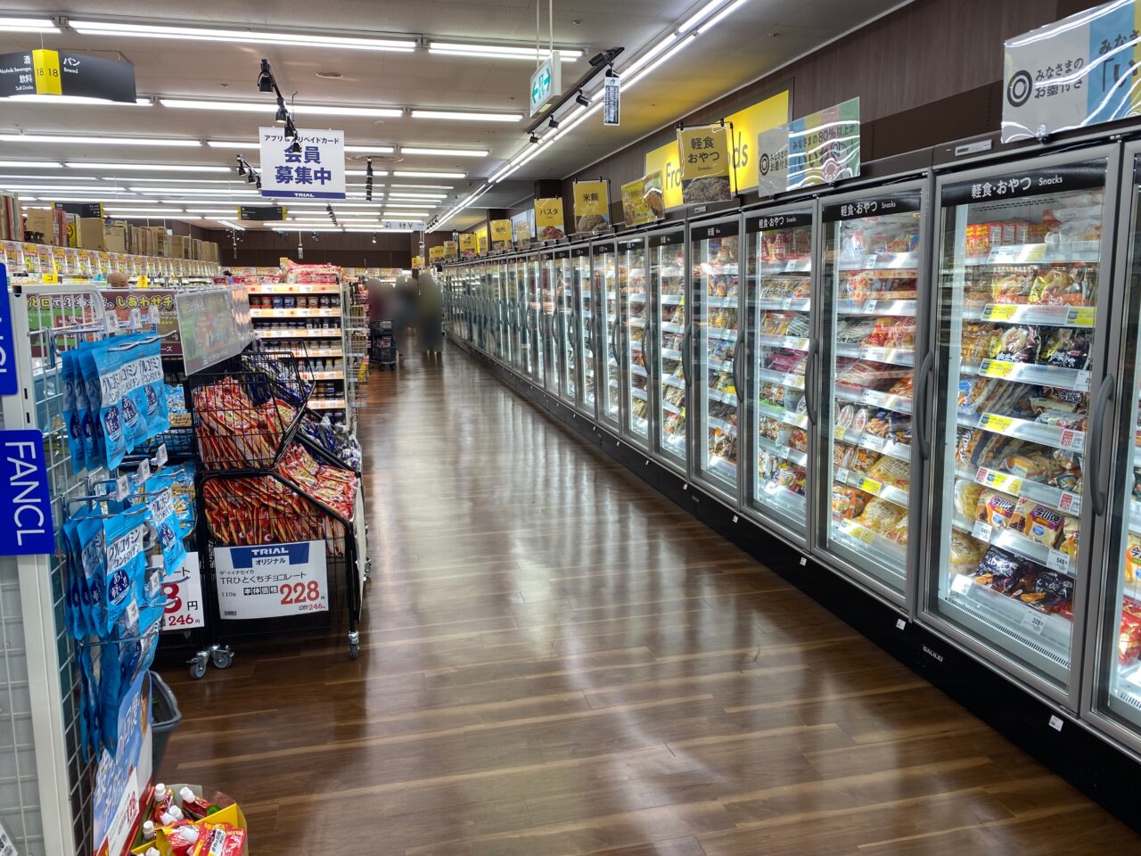 トライアル騎西店の冷凍食品売り場