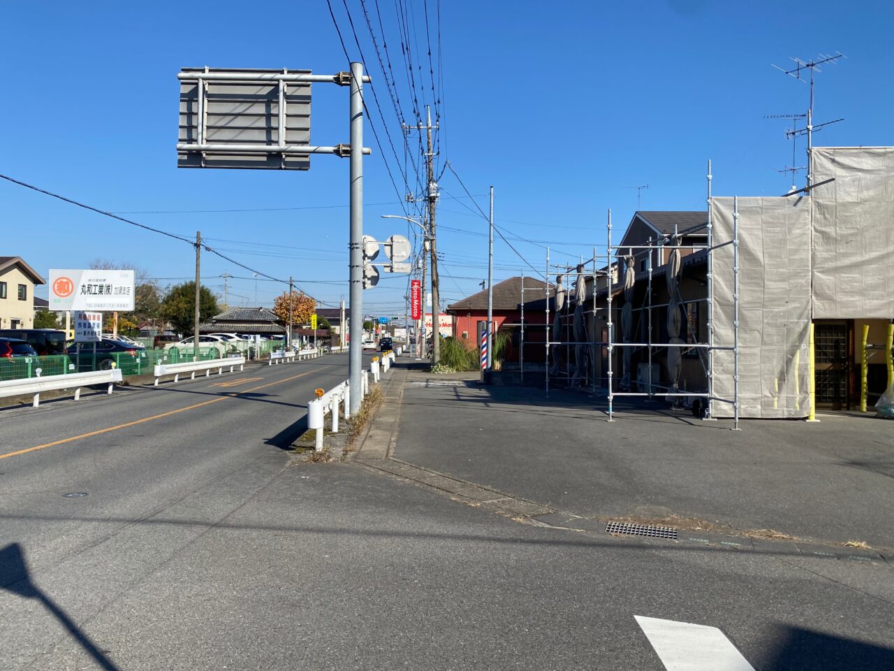 「うどん処むぎ」が開店するのは県道151号線沿い