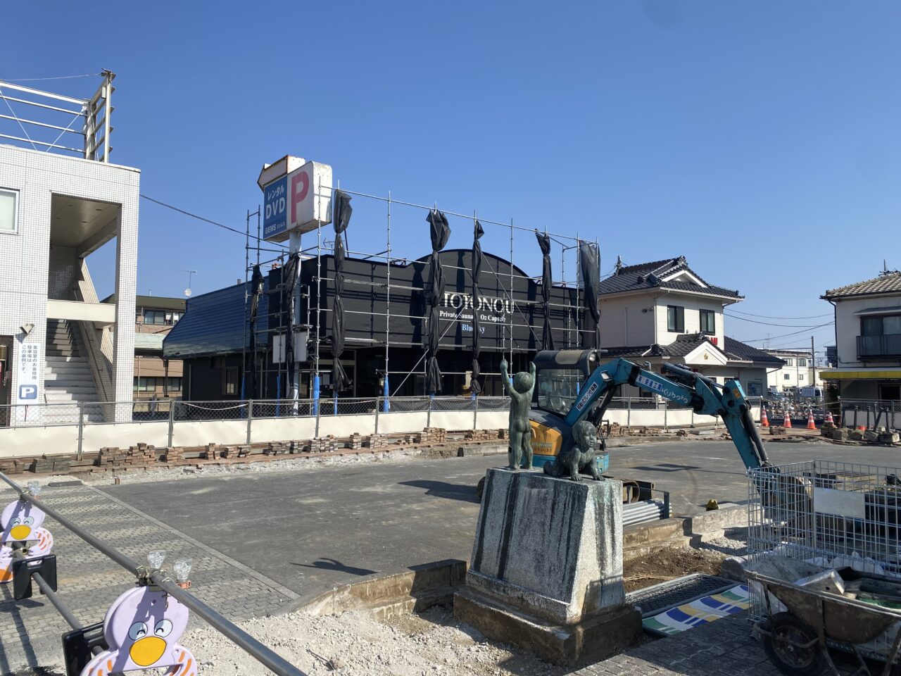 行田市駅南口駅前の様子