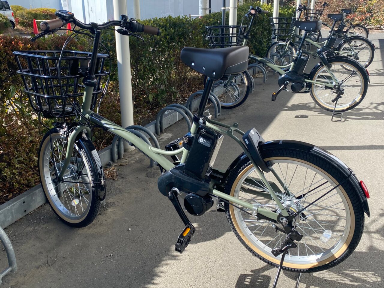 はにゅうecoチャリで貸し出される電動アシスト自転車