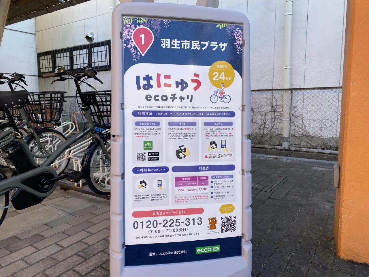 はにゅうecoチャリ