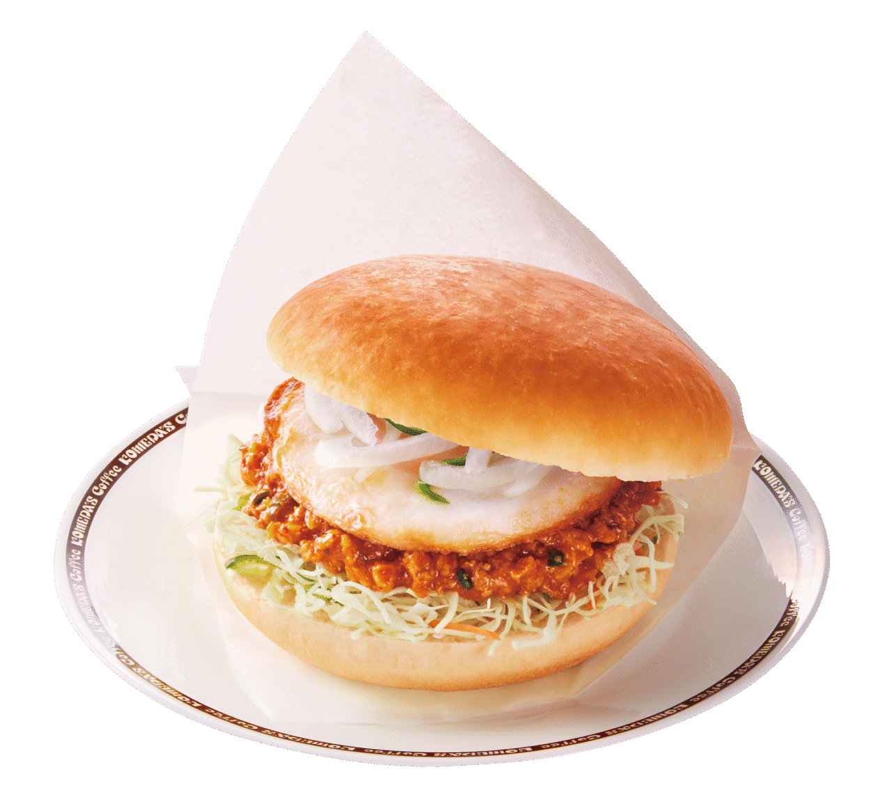 台湾ミンチのコメドムバーガー