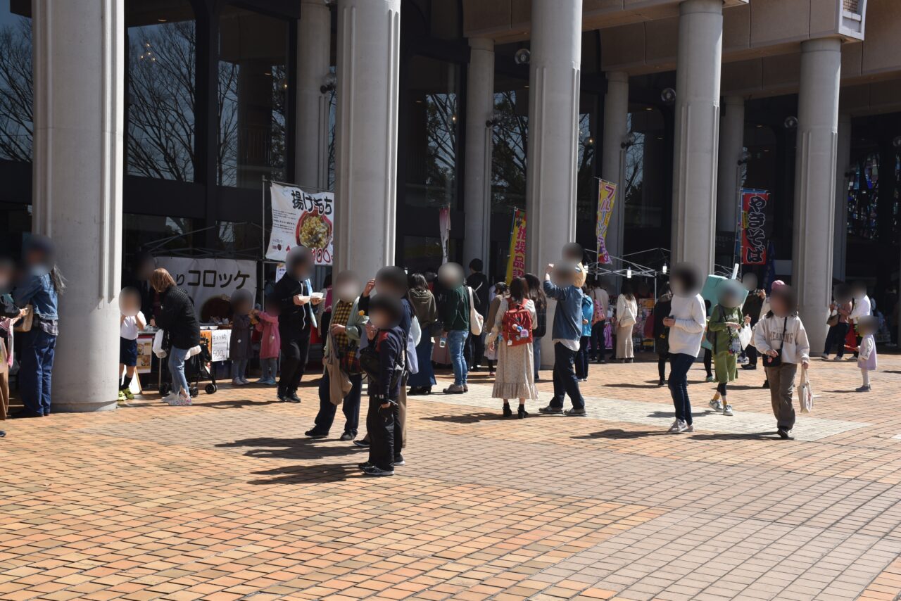 過去に開催された時のグルメブースの様子