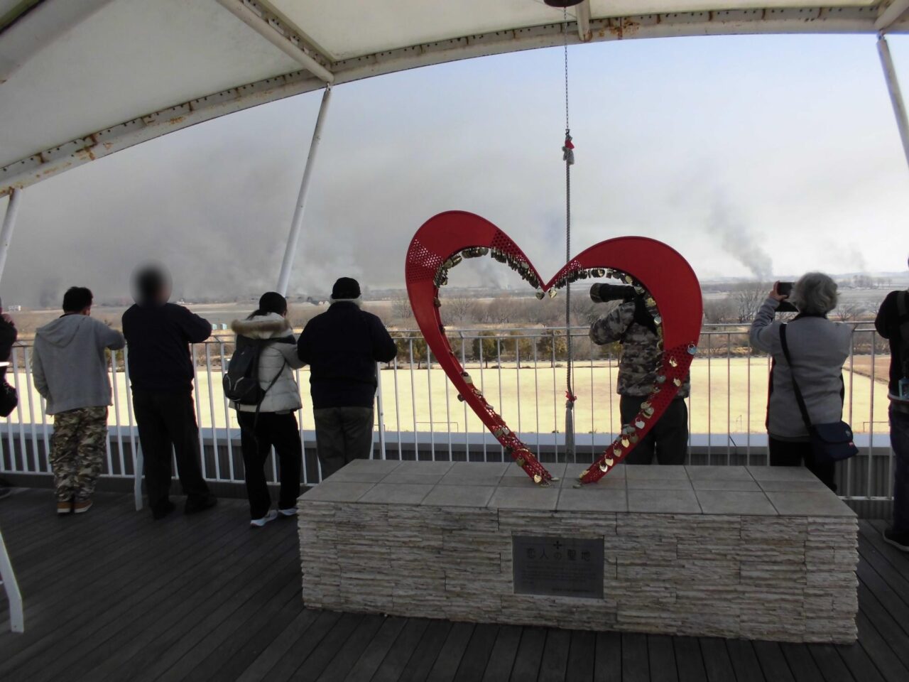 ヨシ焼きの風景