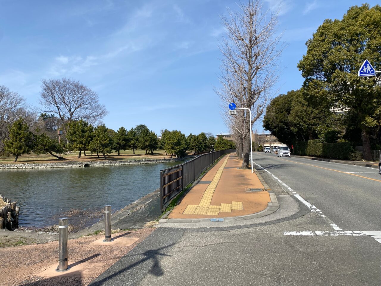 水城公園と公園通り