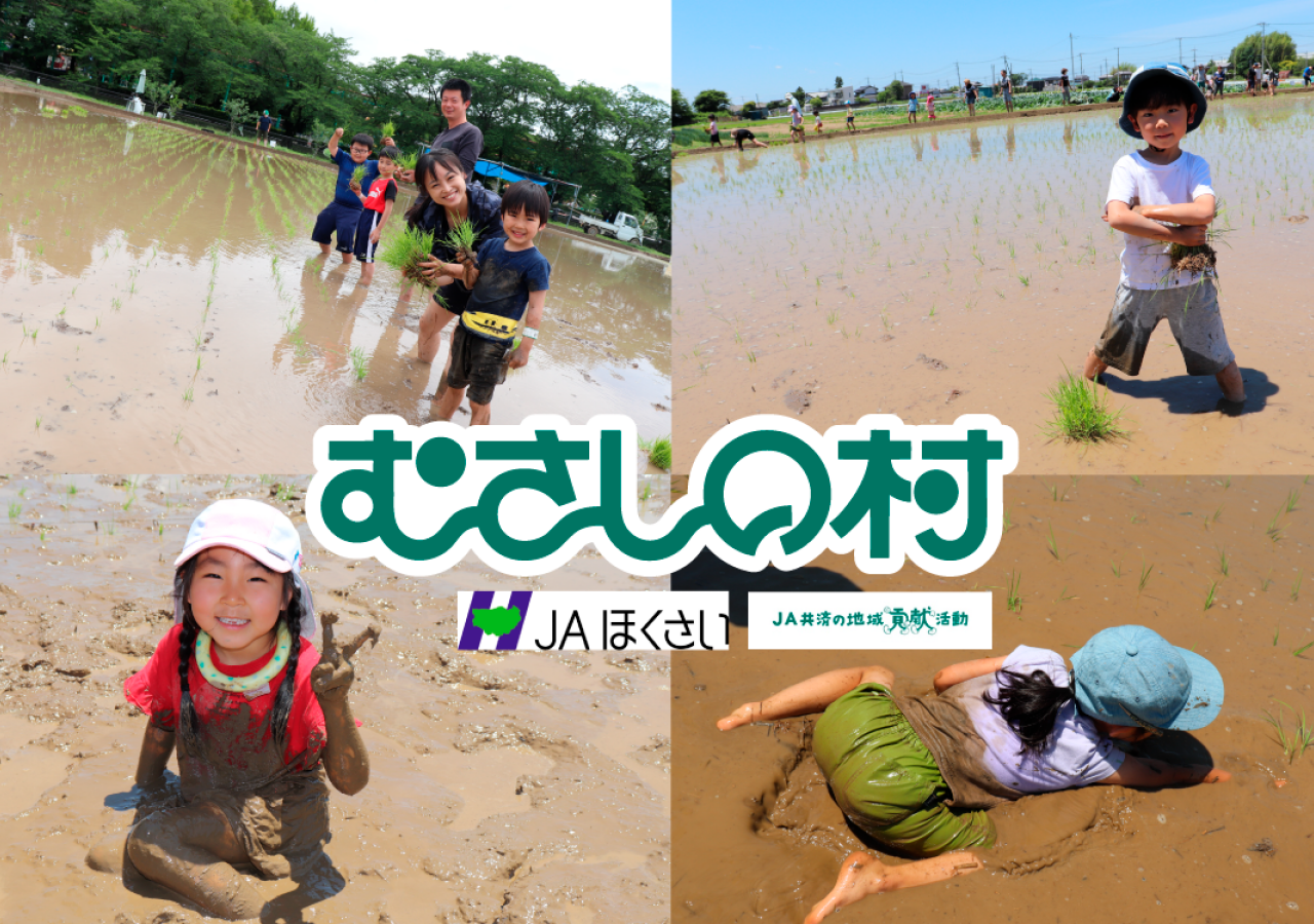 むさしの村「田植え体験」