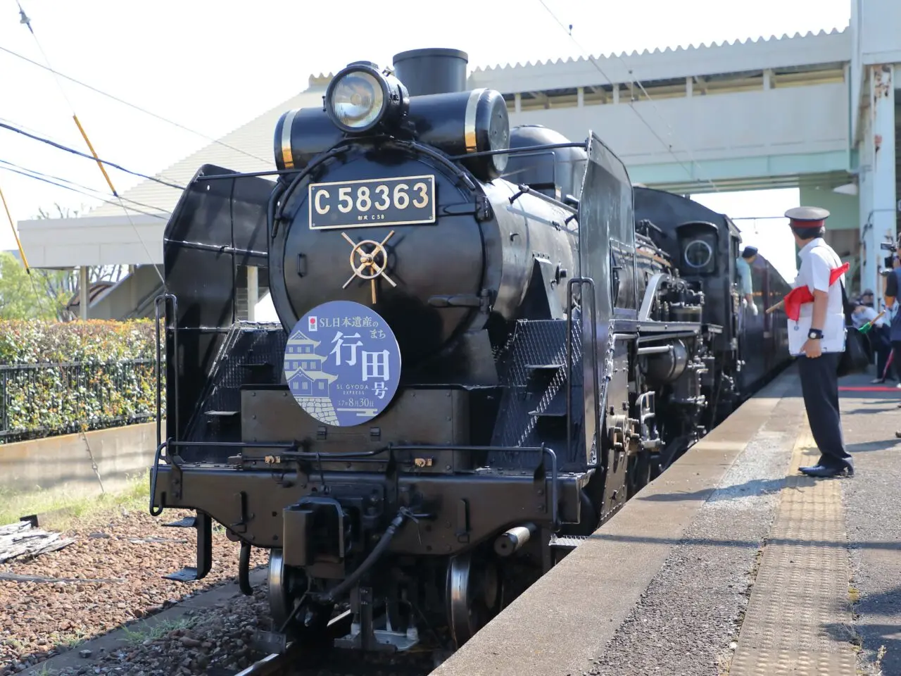 SL日本遺産のまち行田号　2025年運行時の様子