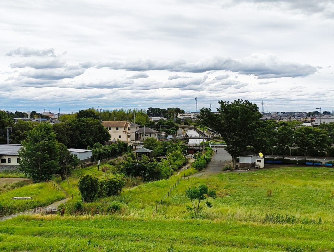 利根川土手からの眺め