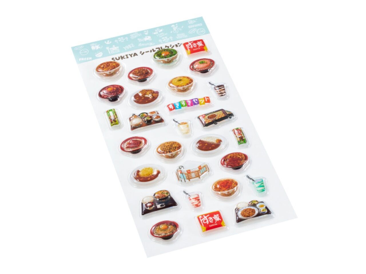 すき家オリジナル シールコレクション