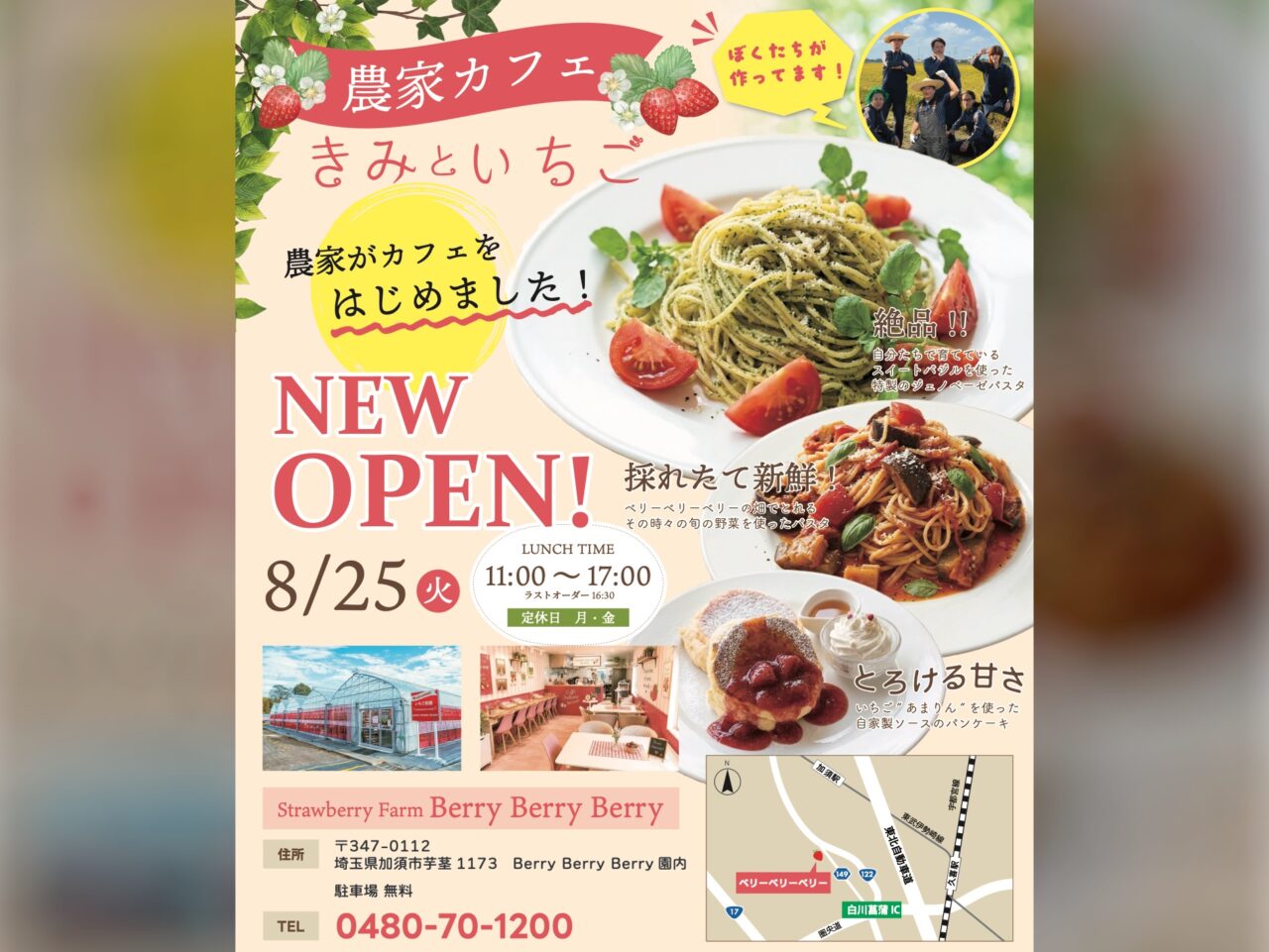 きみといちご開店チラシ